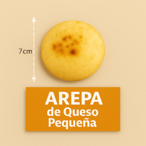 arepa de queso pequeña