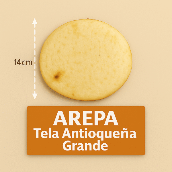 arepa tela antioqueña grande