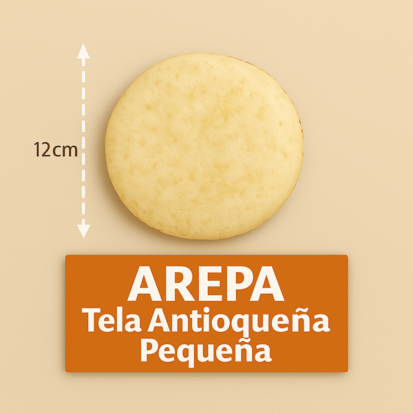 arepa tela antioqueña pequeña