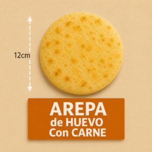 Arepa de huevo con carne