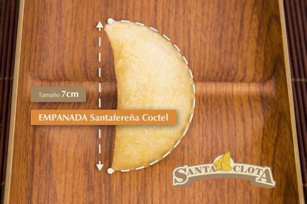Medidas de las empanadas santafereñas cóctel Santa Clota